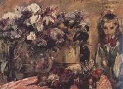 Lovis Corinth Wilhelmine with Flowers (nn02) oil on canvas